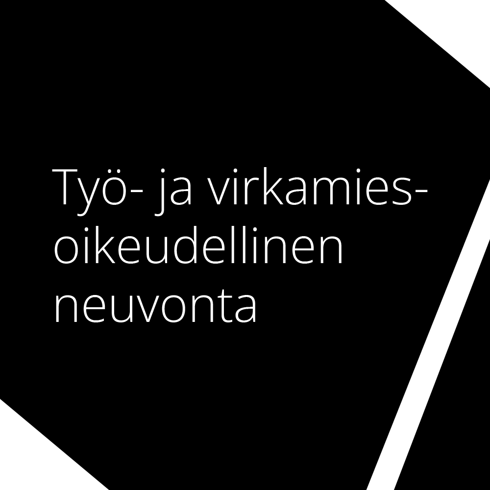 Palvelu: Työ- ja virkamiesoikeudellinen neuvonta.